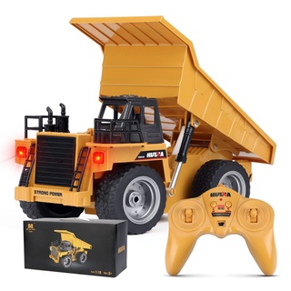 Rc LKW, 6 Kanal Dumper Ferngesteuerter LKW, 1:18 mit 2,4 GHz Kipplaster Spielzeug Groß, Baustellenfahrzeuge Kinder ab 8 9 10 11 12+ Jahre 1540