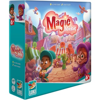 Loki Kids 518195 - Magic Market, Brettspiel, 2-4 Spieler, ab 6 Jahren (DE-Ausgabe) (Englisch)