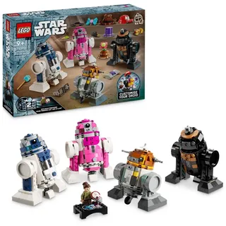 LEGO Star Wars Kreativer Droidenbauer, Bauspielzeug, R2-D2, Chopper (C1-10P), QT-KT und R5-J2, Figuren zum Selberbauen, Geschenkidee für Jungen, M...