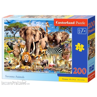 Castorland B-222155 - Savanna Animals Puzzle 200 Teile
