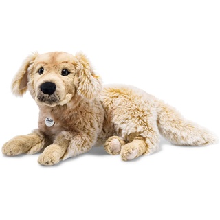Steiff Andor Golden Retriever liegend 45 cm, Stofftier Hund hellbraun, Kuscheltier Hund aus weichem Plüsch für Kinder, Jungen und Mädchen, Plüschtier Spielzeug, waschmaschinenfest