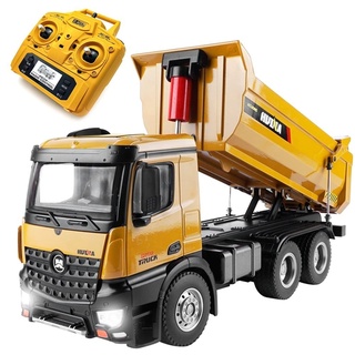 CELMAN® RC Dump Truck LKW (Huina 1582), RTR (Ready to Run) 10 Kanal Ferngesteuert Kipplader mit voller Funktion, Hobby Spielzeug ab 14 Jahren, Maßstab 1:14, 2,4Ghz Technologie