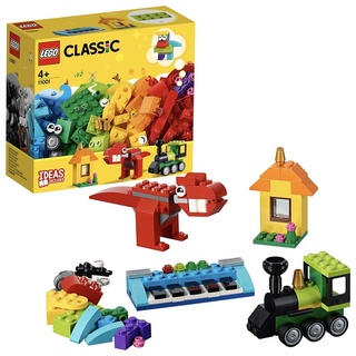 LEGO 11001 Classic Bausteine - Erster Bauspaß, Baukasten mit LEGO Steinen, Konstruktionsspielzeug ab 4 Jahre, tolles Geschenk