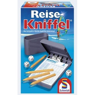 Schmidt Spiele Reisespiel Würfelspiel Reise-Kniffel mit Zusatzblock 49091