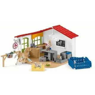 SCHLEICH 42502 Tierarzt-Praxis mit Haustieren