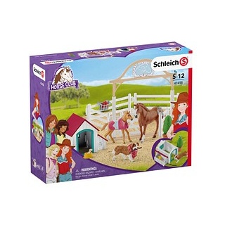 Schleich® Horse Club 42458 Hannahs Gastpferde mit Hündin Ruby Spielfiguren-Set