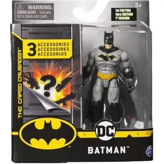 SPIN MASTER 6055946 Batman 10cm-Actionfigur mit Missionskarte und 3 geheimen Ausrüstungsteilen - unterschiedliche Varianten