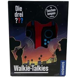 Kosmos Walkie Talkie Die drei ??? Kinder-Handfunkgeräte-Set, (Detektiv-Set, 2-St., zwei Walkie-Talkies), mit Taschenlampen-Funktion