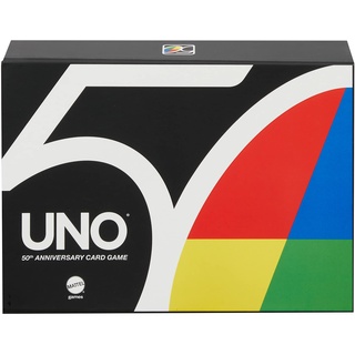 Mattel Games GXJ94 - UNO 50. Jubiläum Premium Kartenspiel, Spielzeug ab 7 Jahren