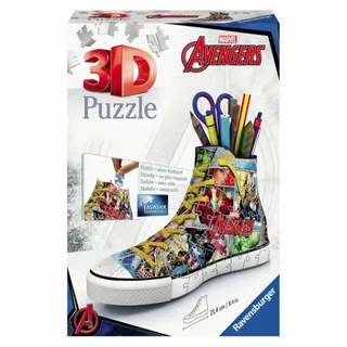 Ravensburger Puzzle Marvel Avengers 3D Sneaker Puzzle Federmäppchen 108Stück, Puzzleteile