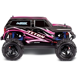 Traxxas Spielzeug-Auto Traxxas LaTrax Teton Pink Brushed 1:18 RC Modellauto schwarz