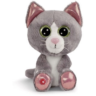 NICI GLUBSCHIS Katze Felinja 15 cm – Kuscheltier aus weichem Plüsch, niedliches Plüschtier zum Kuscheln und Spielen, für Kinder & Erwachsene, 48697, tolle Geschenkidee, grau