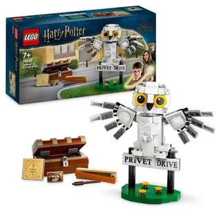LEGO Harry Potter 76425 Hedwig im Ligusterweg 4 Spielzeug mit Eule-Figur