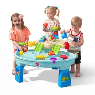 Step2 Ball Buddies Wasserspieltisch mit Bällen | Wassertisch mit 23-teiligem Zubehörset | Garten Wasser Spieltisch für Kinder oder Indoor Bälle Tisch..