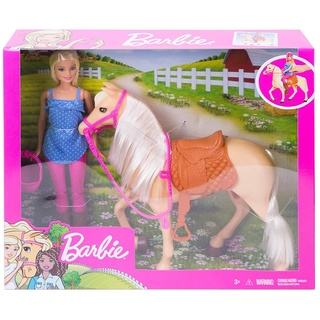 Mattel FXH13 - Barbie - Spielset, Puppe und Pferd