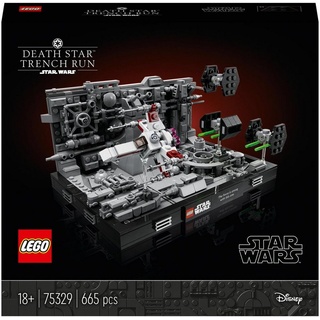 LEGO® Konstruktionsspielsteine LEGO 75329 STAR WARS Death Star Trench Run Diorama - EOL 2023, (Set)