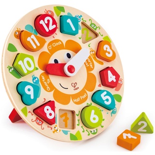 Hape Steckspielzeug »Steckpuzzle Uhr«, aus Holz bunt