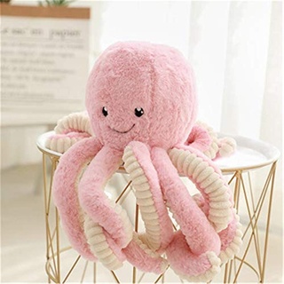 Strhopelove Plüschtier Kreative Plüsch Puppe Krake Kuscheltier Baby Schlafen Beschwichtigen Sie Puppe Kinder Baby Jungen Mädchen (40cm,Pink)