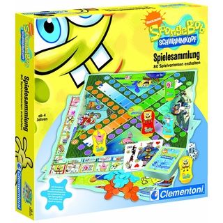 Clementoni 69740.3 - SpongeBob - Spielesammlung - 80 Spielvarianten