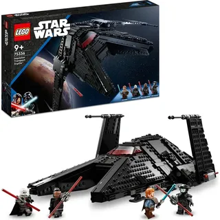 LEGO 75336 Star Wars Die Scythe - Transportschiff des Großinquisitors, Spielzeug-Raumschiff mit 2 Shootern, Ben Kenobi Minifigur und Lichtschwerte... - Bunt