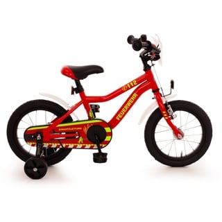 Bachtenkirch 14" Kinderfahrrad Kuma "Feuerwehr" rot/weiß/gelb-refl.