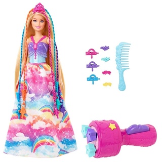 Barbie GTG00 - Dreamtopia Flechtspaß Prinzessin Haarstyling Puppe mit Zubehör, Geschenk für Kinder von 3 bis 7 Jahren