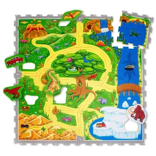 Hakuna Matte Spielmatte Puzzlematte für Babys 1,2x0,9m, 20% dickere Krabbelmatte, Spielmatte bunt
