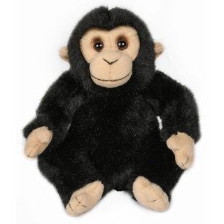 Uni-Toys - Schimpanse, sitzend - 18 cm (Höhe) - Plüsch-Affe - Plüschtier, Kuscheltier