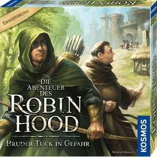 KOSMOS 683146 Die Abenteuer des Robin Hood - Bruder Tuck in Gefahr, Erweiterung zu Die Abenteuer des Robin Hood, nominiert zum Spiel des Jahres 2021, Brettspiel, mit 4 neuen Abenteuern