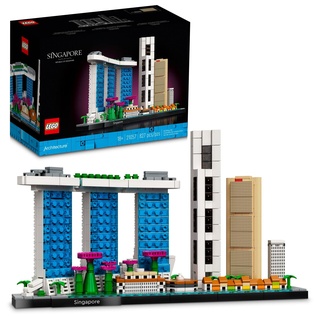 LEGO Architecture Skyline Collection Singapur 21057 Bausatz; Sammlermodell für Erwachsene (827 Teile)