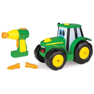 John Deere 46655 Bau-Ihr-Ihnen-Johnny-Traktor, Kinder Traktor zum Selbstbauen, Hochwertiger für Kinder ab 18 Monaten, Spielen und Sammeln, Spielzeugtraktor, ab 18 Monaten, Grüne