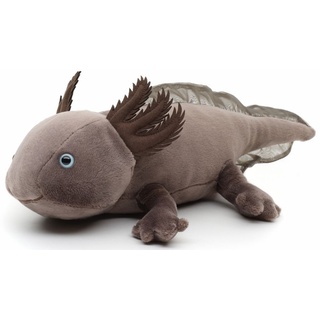 Uni-Toys - Axolotl (braun-grau) - 32 cm (Länge) - Plüsch-Wassertier - Plüschtier, Kuscheltier