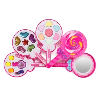 1 Set Kinder-Make-up-Set in Lollipop-Form, wasserlösliche Formel, hochsimuliert, kinderfreundlich, wiederverwendbar, pädagogisch, waschbar, Simulation