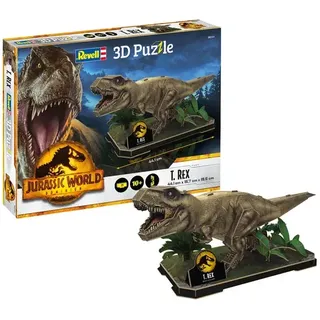 Revell 00241 - 3D Puzzle Jurassic World Dominion - T-Rex, 54 Teile