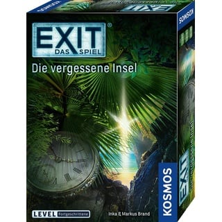 KOSMOS 692858 EXIT - Das Spiel - Die vergessene Insel, Level: Fortgeschrittene, Escape Room Spiel, EXIT Game für 1-4 Spieler ab 12 Jahre, EIN einmaliges Gesellschaftsspiel