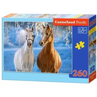 CASTORLAND B-27378-1 The Winter Horses, Puzzle 260 Teile