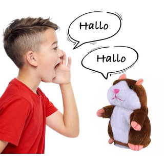 Interaktiver Hamster | Plüschspielzeug für Kinder | sprechendes elektrisches Stofftier | sprechender Hamster batteriebetrieben | Plüschtier Spre...