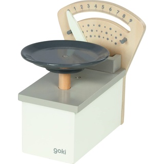goki 51504 - Waage - Zubehör für Kinderküche und Kaufladen, aus Holz