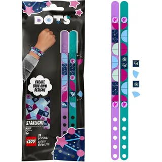 LEGO 41934 DOTS Sternen Freundschaftsarmbänder, 2 x Kinderarmband, Kinderschmuck, Basteln für Kinder