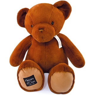 Histoire d'ours - Le Teddybär, Capuccino, 75 cm, Braun – 75 cm – Geschenk zur Geburt – HO3231