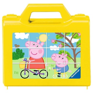 Ravensburger Kinderpuzzle 05576 - Spaß mit Peppa - 12 Teile Peppa Pig Würfelpuzzle für Kinder ab 4 Jahren