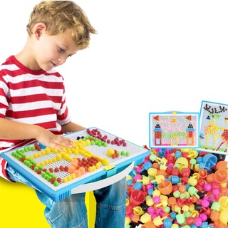 RUIXIB Kinder Puzzle Mosaik Bausteine Steckspiel Pädagogisches Spielzeug Steckkugeln Lernspaß Steckspielzeug Pädagogisches Spielzeug Geschenkset für Junge Mädchen im Alter von 3 Jahre und bis