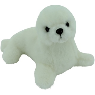 Sweety-Toys Kuscheltier Sweety Toys Kuscheltier weiße Robbe Seehund Plüschrobbe Seerobbe weiß 18 cm