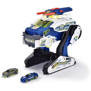 Dickie Toys - Polizei-Fahrzeug Police Bot (35 cm) - futuristisches Polizeiauto (groß) mit Transform-Funktion & weiteren Features, Spielzeug mit Li...