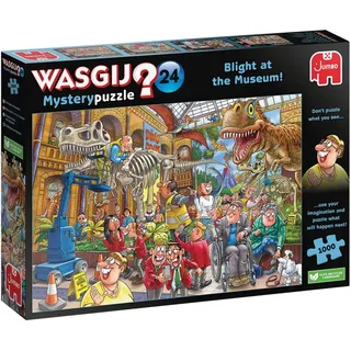 Wasgij Mystery 24 - Blight at the Museum! - 1000 Teile / Jumbo Spiele GmbH / Spiele (außer Software)