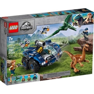 LEGO 75940 Jurassic World Ausbruch von Gallimimus und Pteranodon, Dinosaurier Spielzeug für Kinder ab 7 Jahren mit Figuren