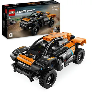 LEGO Technic NEOM McLaren Extreme E Race Car Set, Auto-Spielzeug mit Rückziehmotor für Kinder, baubares Aufziehauto, Technik-Geschenk für Jungs und Mädchen ab 7 Jahren 42166