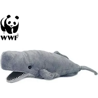 WWF Plüschtier Pottwal (28cm) lebensecht Kuscheltier Stofftier Wal Wassertier - Grau