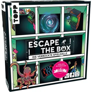 Escape The Box – Die verrückte Spielhalle: Das ultimative Escape-Room-Erlebnis als Gesellschaftsspiel!: 9 Rätsel-Räume in Einer Schachtel – für 1-4 Spieler – ab 10 Jahren