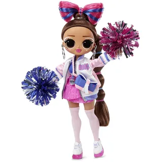 L.O.L. Surprise! OMG Sports Cheer Diva - Cheerleading Modepuppe - Mit 20 Überraschungen & Ankleidezimmer-Spielset - Inklusive Outfit, Accessoires & mehr - Zum Sammeln - Für Jungen & Mädchen ab 3+